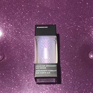 🦩NWT Icy Lilac Studded Mini Venti Keychain Ornament Starbucks 🦩